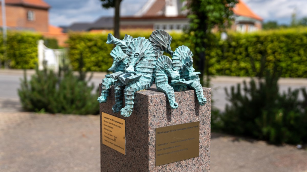 Kunstværk ved Galten Bibliotek