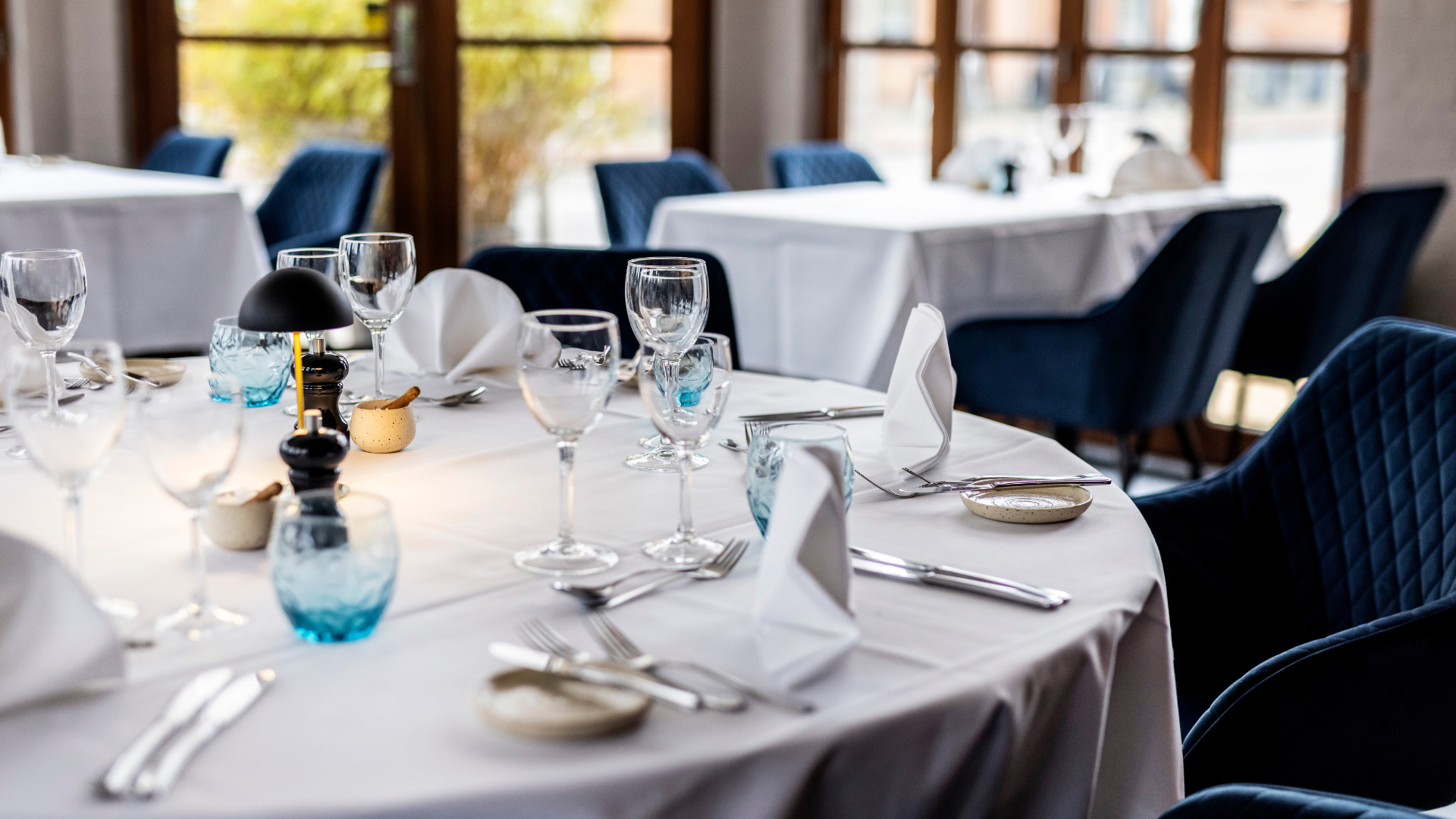 Bordopdækning i Restaurant Ry'tteriet