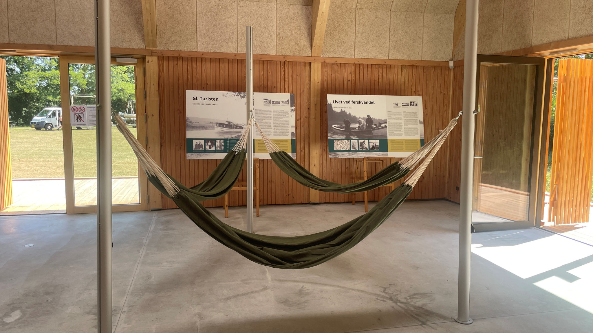 Hammocks at Skimminghøj Boathouse