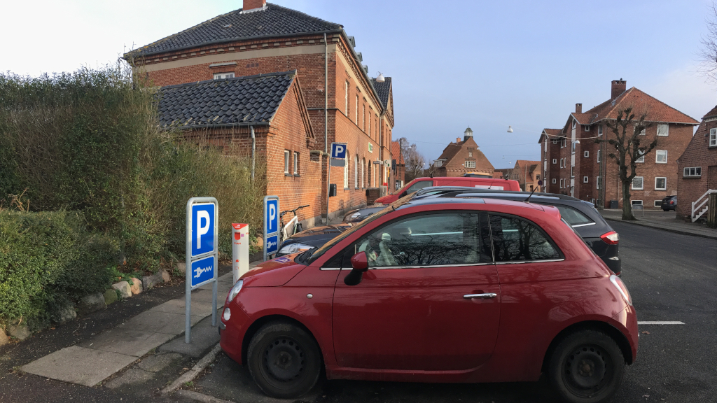 El-bil p-pladser Stationspladsen